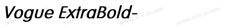 Vogue ExtraBold字体转换